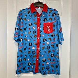 Destroyer Rocks Chicago White Sox Casual Button Down Shirt. Size M